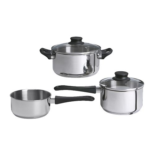 ANNONS - Bộ nồi 3c/cookware set, glass, stainless steel