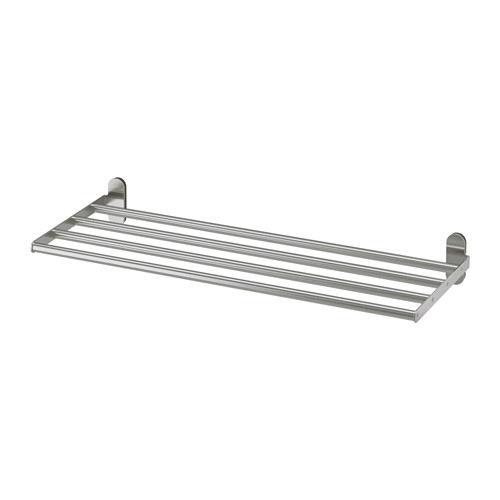 BROGRUND - Thanh treo khăn 4 nan  67cm/Wall shelf with towel rail, stainless steel