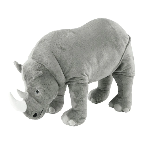 DJUNGELSKOG - Hà mã bông / Soft toy, rhino