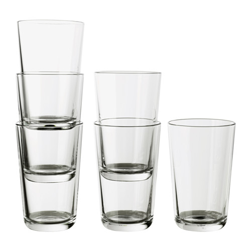 IKEA 365 - Bộ cốc 6 chiếc 450ml /Glass, clear glass