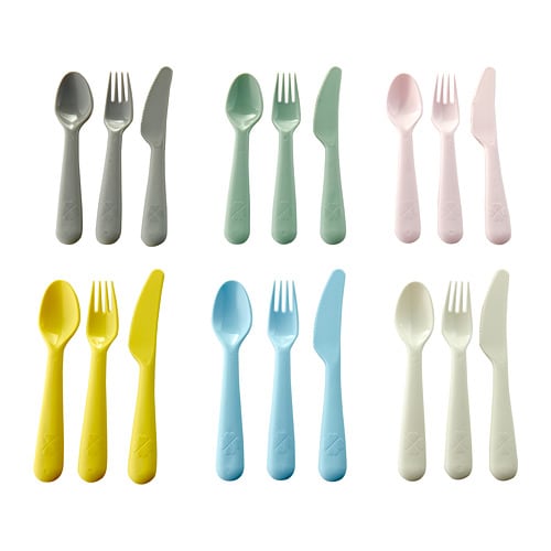 KALAS - Bộ dao thìa dĩa 18 chiếc/18-piece cutlery set, mixed colours