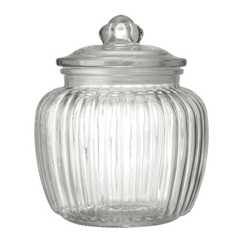 KAPPROCK - Hũ thủy tinh 1.4l/Jar with lid, clear glass