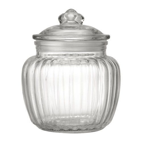 KAPPROCK - Hũ thủy tinh 0.6l/Jar with lid, clear glass