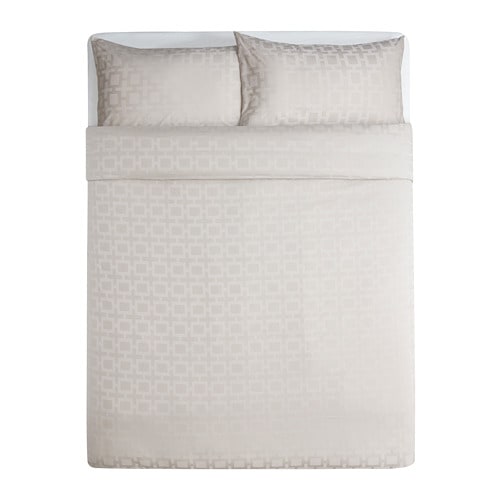 KNÖLRUTA -  Bộ vỏ chăn gối 200x230/Quilt cover and 2 pillowcases