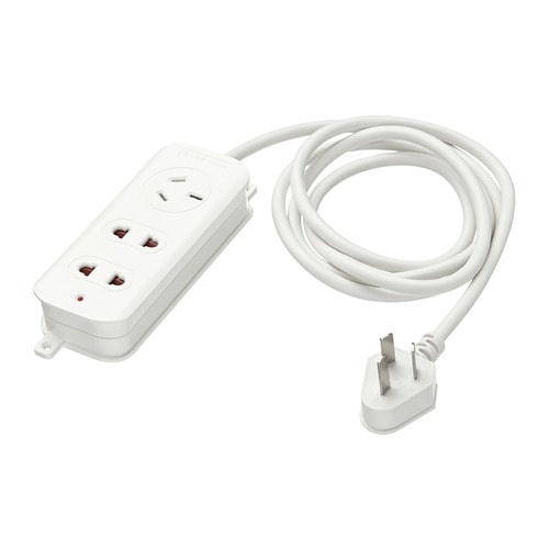 KOPPLA - Ô cắm điện 3 cổng/3-way socket, white