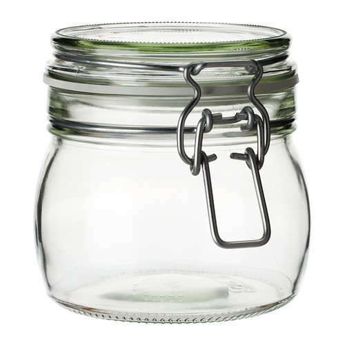 KORKEN - Lọ đựng gia vị 0.5l/Jar with lid