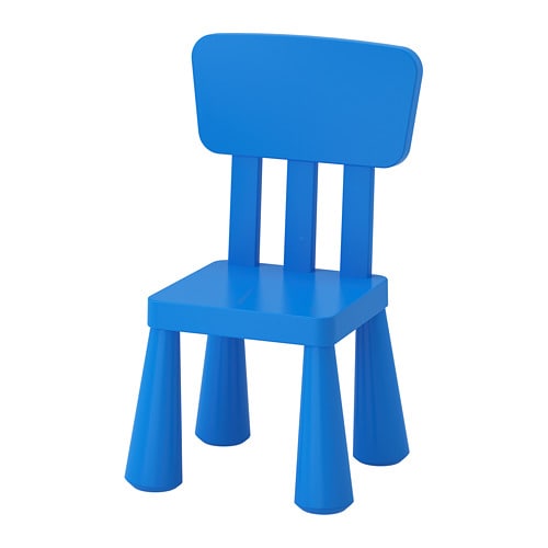 MAMMUT- Ghế tựa lưng/Children's chair, in/outdoor, blue