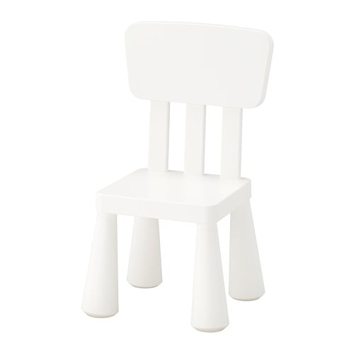 MAMMUT- Ghế tựa lưng/Children's chair, in/outdoor, white