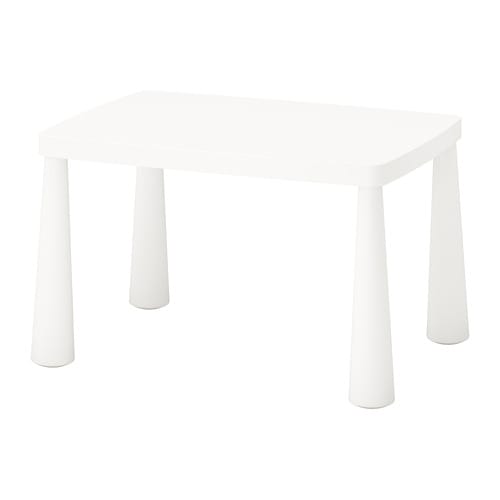 MAMMUT - Bàn nhựa 77x55 cm/Children's table, in/outdoor white