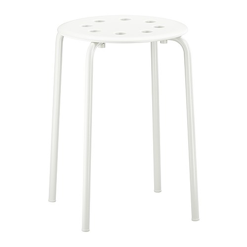 MARIUS - Ghế đôn / Stool, white