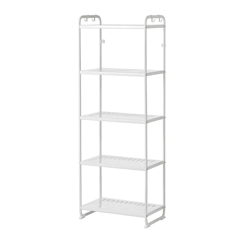 MULIG - Giá 5 tầng/Shelving unit, white