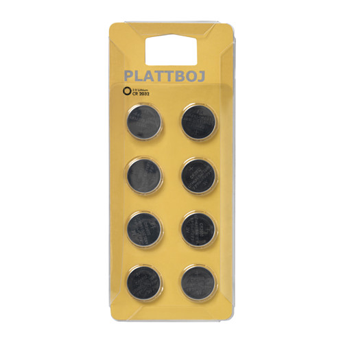 PLATTBOJ - Pin CR2032 3V / Lithium battery