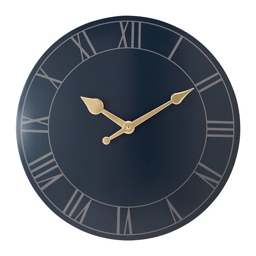 POLLETT - Đồng hồ 45cm/Wall clock, dark blue