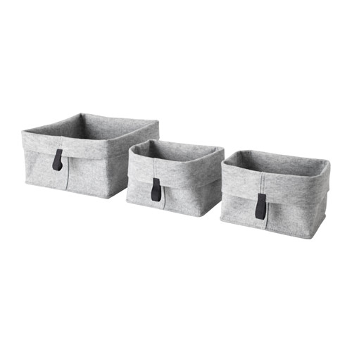 RAGGISAR - Bộ hộp để đồ / Basket, set of 3