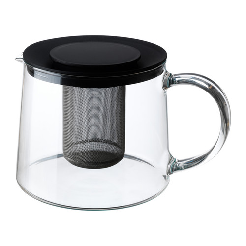 RIKLIG - Bình pha trà 1.5l/Teapot, glass