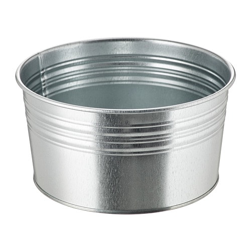 SOCKER - Chậu trồng cây 20cm/Plant pot, in/outdoor, galvanised