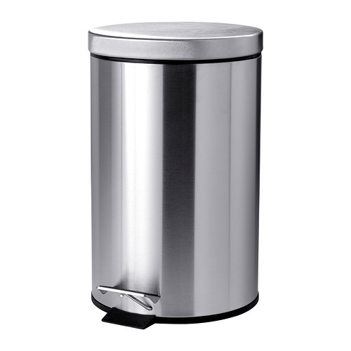 STRAPATS - Thùng rác 12l/Pedal bin, stainless steel