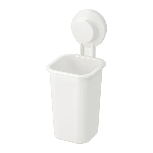 TISKEN - ống cắm bàn chải hút dính/oothbrush holder with suction cup