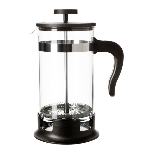 UPPHETTA - Bình pha cafe 1ll/Coffee/tea maker, glass, stainless steel