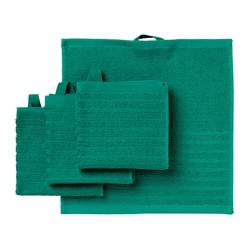 VÅGSJÖN - bộ khấn 4c 30 x 30cm/Washcloth, dark green